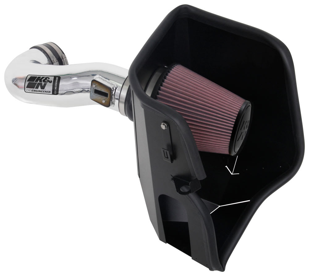 Cold Air Intake - High-flow, Aluminum Tube - CHEV. SILVERADO 1500; V8-5.3/6.2L for 2024 gmc sierra-1500 6.2l v8 gas