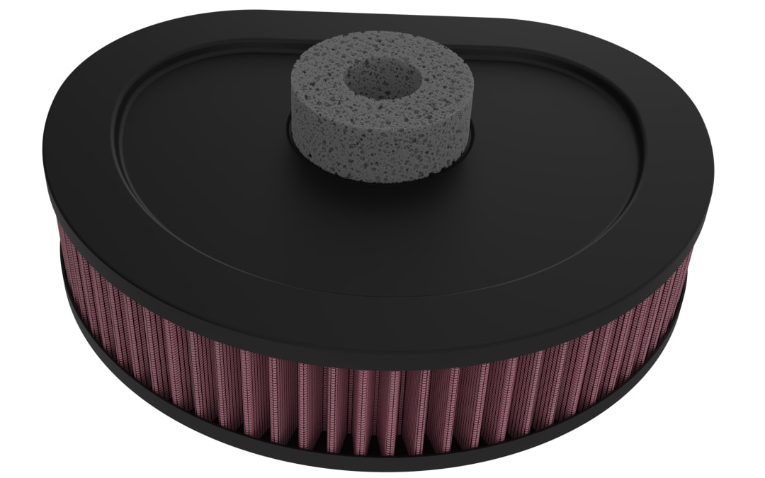 Højtydende Original Levetids Motorluftfilter - HARLEY DAVIDSON EVO for 1990 harley-davidson fxstc-softail-custom 82 ci