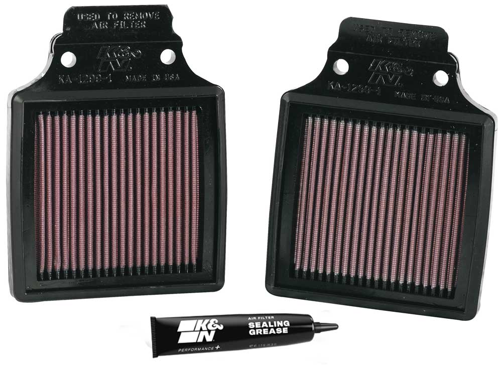 High-Flow Original Lifetime Engine Air Filter - KAWASAKI ZX12R NINJA (2 PER BOX) for Bmc FM25619 Air Filter