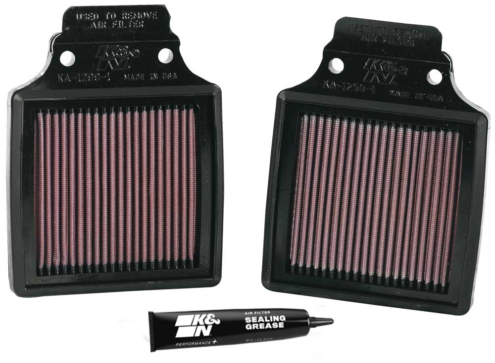 Hoogdoorstroomde originele levenslange motorluchtfilter - KAWASAKI ZX12R NINJA (2 PER DOOS) for 2006 kawasaki zx1200-ninja-zx-12r 1200