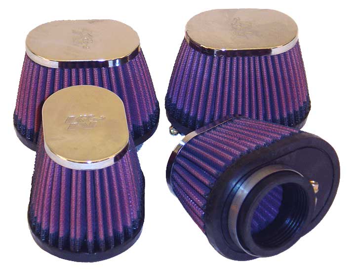 Wysokoprzepływowy oryginalny uniwersalny filtr powietrza - 1-3/4" FLG, 4 X 2-7/8" B, 3 X 2" T, 2-3/4" L (4 W PUDEŁKU) for 1978 suzuki gs1000 1000