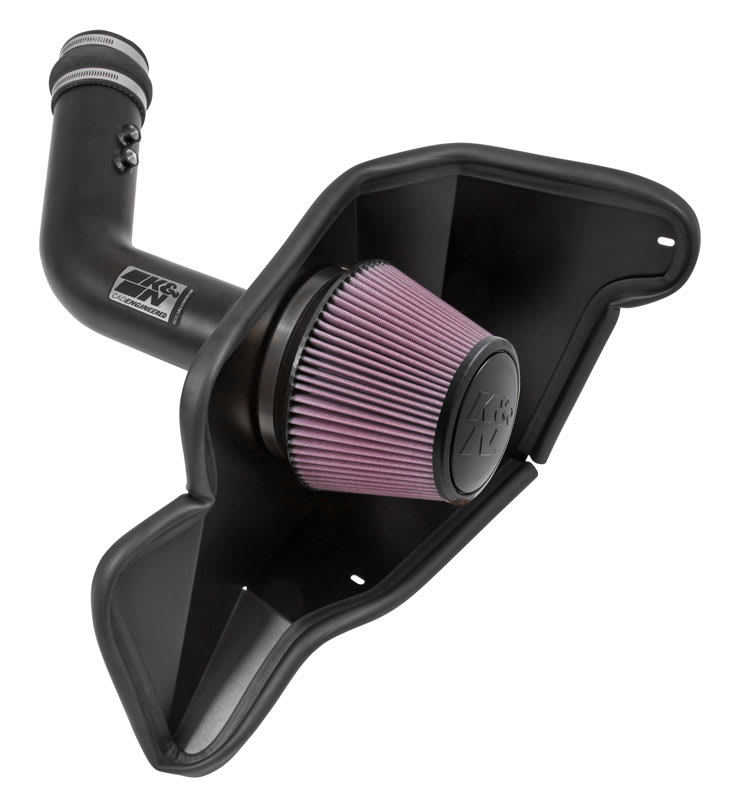 Cold Air Intake - High-flow, Aluminum Tube - FORD MUSTANG V6-3.7L for 2015 ford mustang 3.7l v6 gas