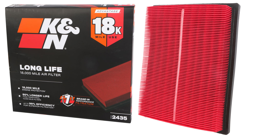 K&N Long Life 18,000 Mile Engine Air Filter - TOYOTA PRIUS L4-1.8L F/I for 2026 mitsubishi eclipse-cross 1.5l l4 gas