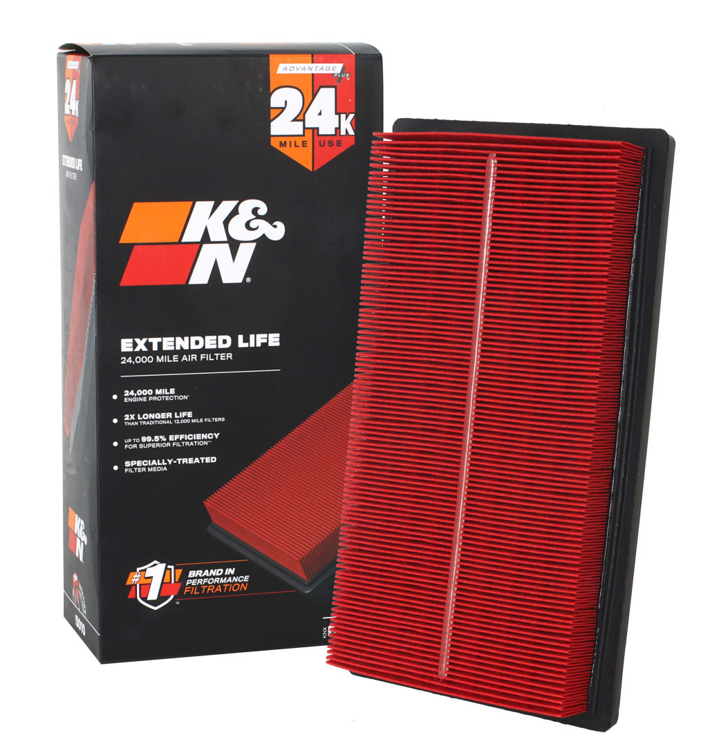 K&N Extended Life 24,000 Mile Engine Air Filter - TOYOTA C-HR L4-1.2L F/I for 2022 lexus nx350 2.4l l4 gas
