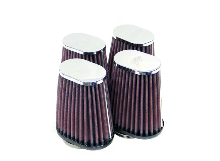 High-Flow Original Universal Air Filter - 2"FLG, 4 X 2-3/4"B, 2 X 3"T, 5"L (4 PER BOX) for 1985 kawasaki zl900-eliminator 900