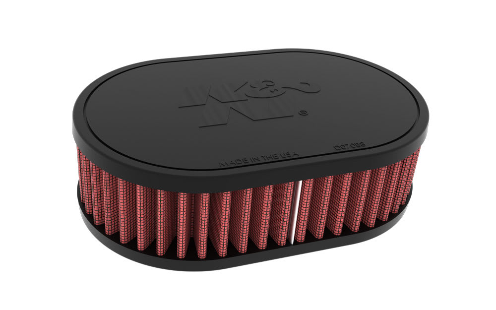 High-Flow Original Universal Air Filter - 2-1/16"O/S FLG, 7" X 4-1/2", 2"H, OVAL, W/VENT for 1978 volkswagen jetta-i 92 l4 carb