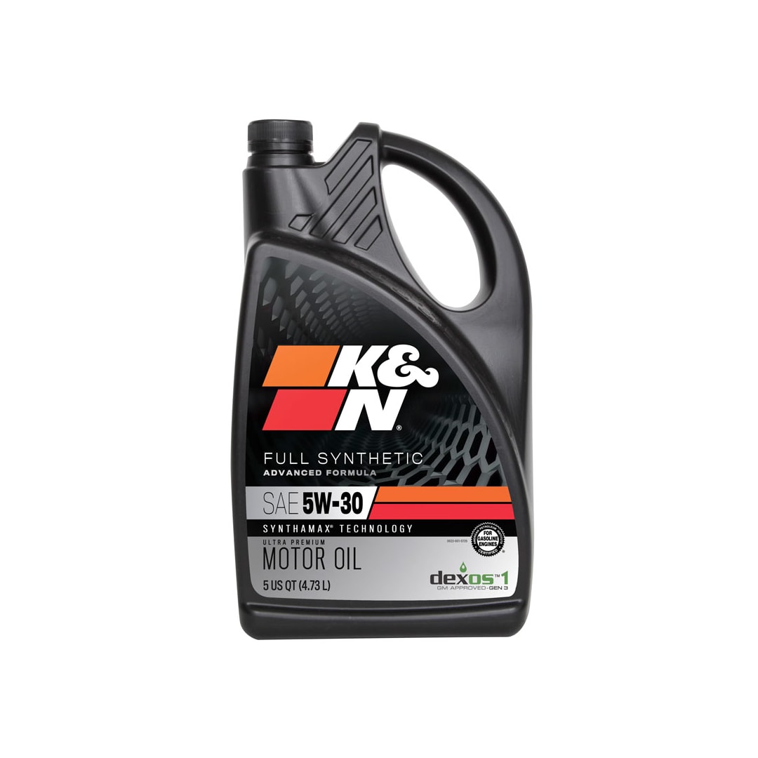 K&N 104102 Oil; 5W-30 K&N Full Synthetic Motor Oil, 5 Quart