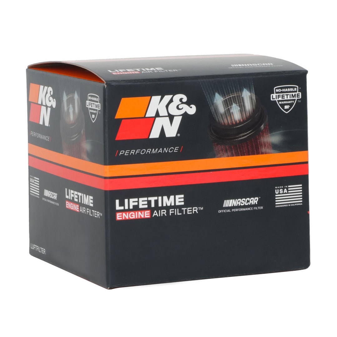 Air Filter K&N RU-1027 Universal Clamp-On - High Performance Washable ...
