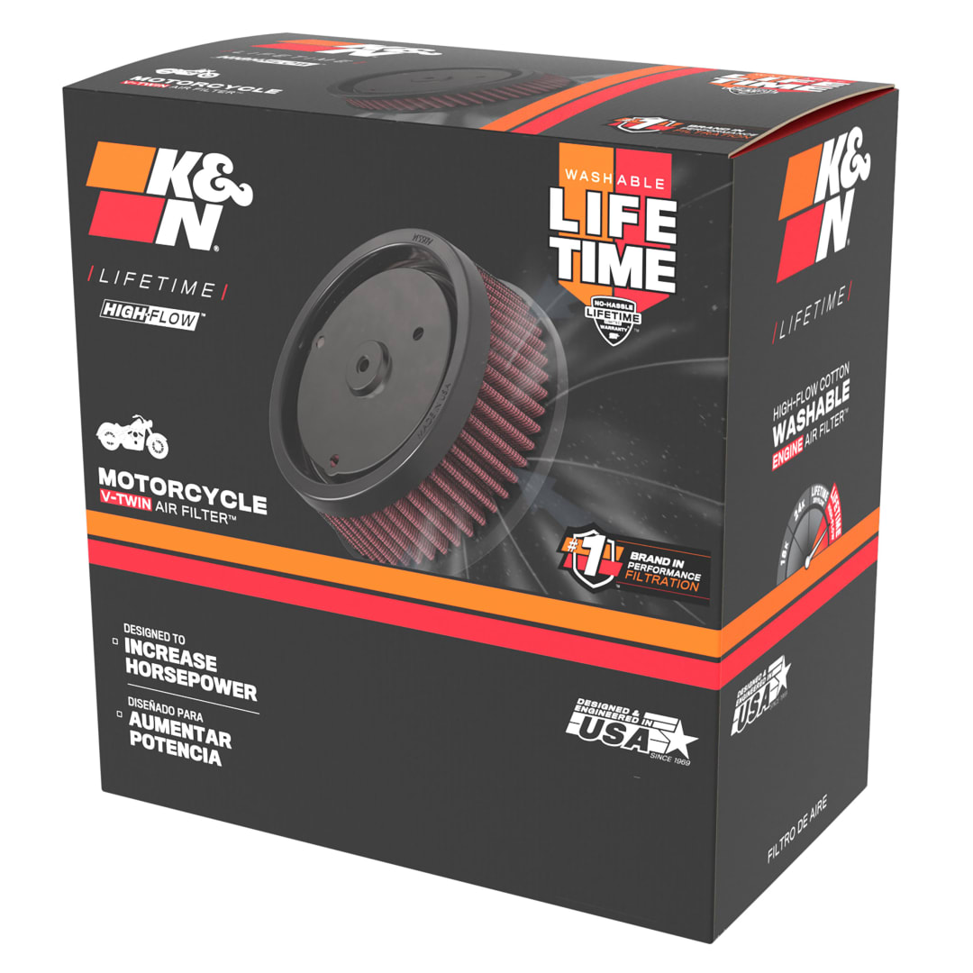 ハーレーダビッドソン用エアーフィルター　K&N HD-1717 K&N HD-1717 Replacement Air Filter