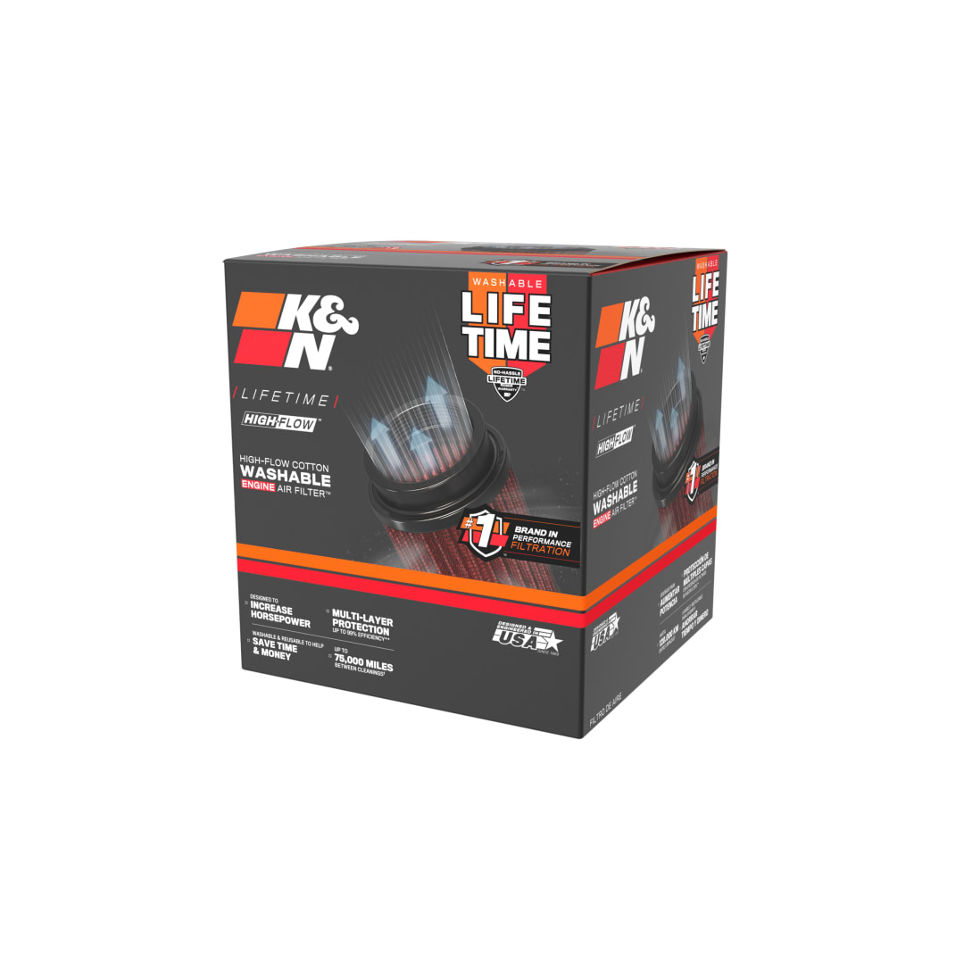 K&N RU-3870 Universal Clamp-On Air Filter