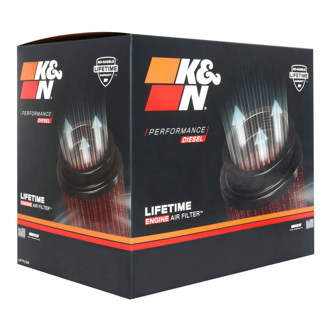 K&N Engine Air Filter: Reusable, Clean Every 75,000 Miles, Washable, Premium, Replacement Car Air Filter - View #4