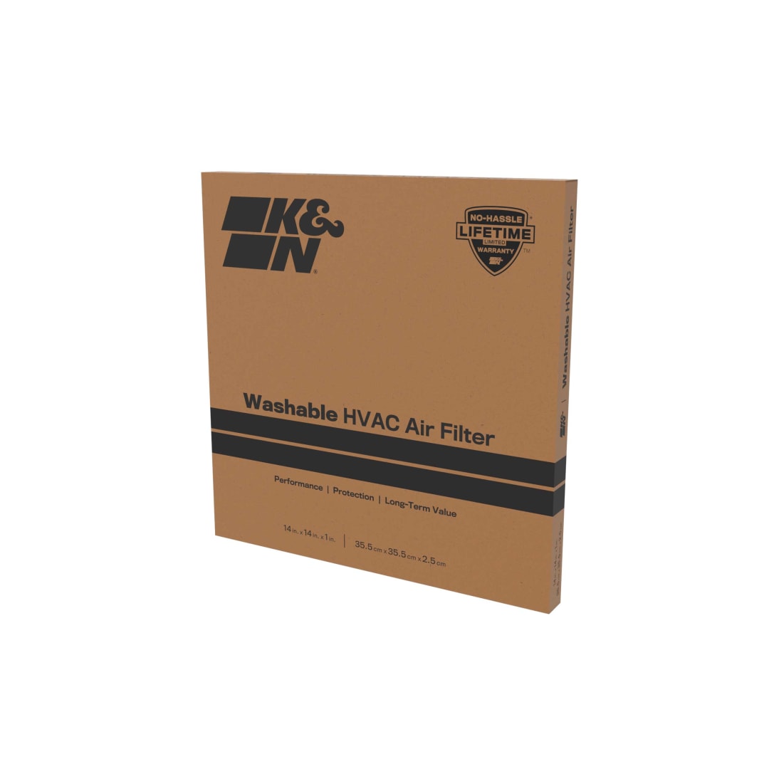 K&N HVC-8-11414 HVAC Filter; 14 x 14 x 1, MERV 8