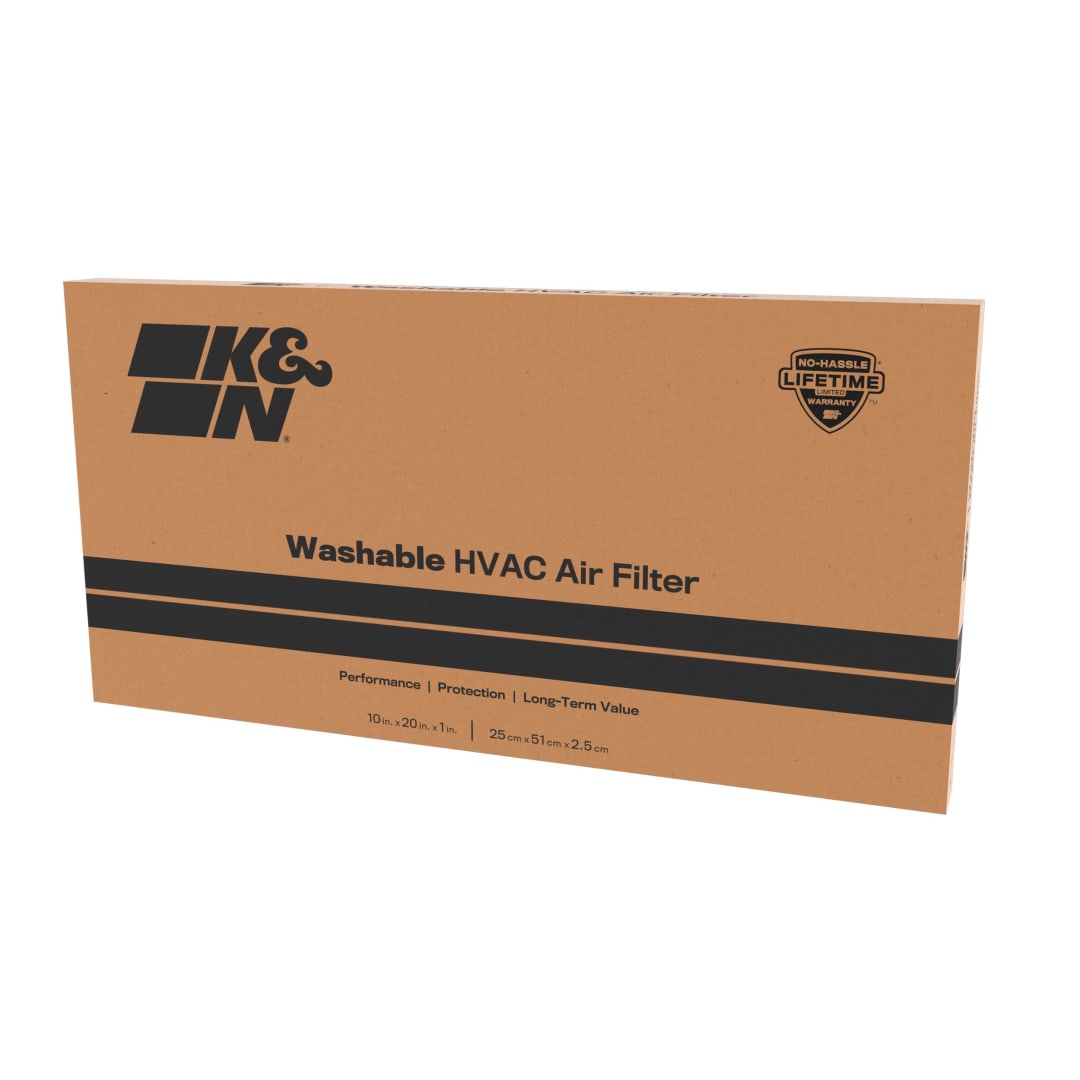 K&N HVC-8-11020 HVAC Filter; 10 x 20 x 1, MERV 8