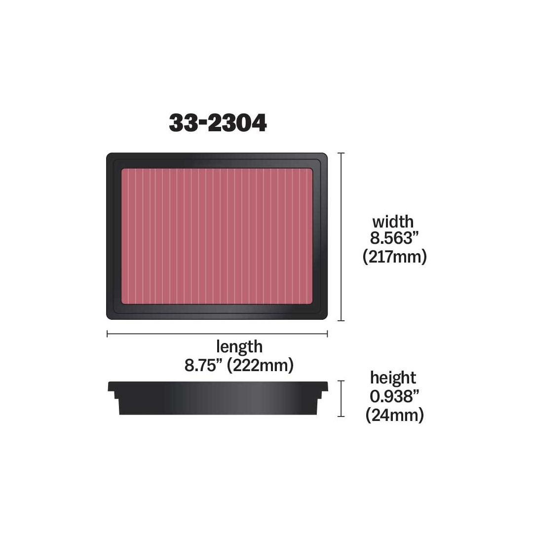 K&N 33-2304 Replacement Air Filter