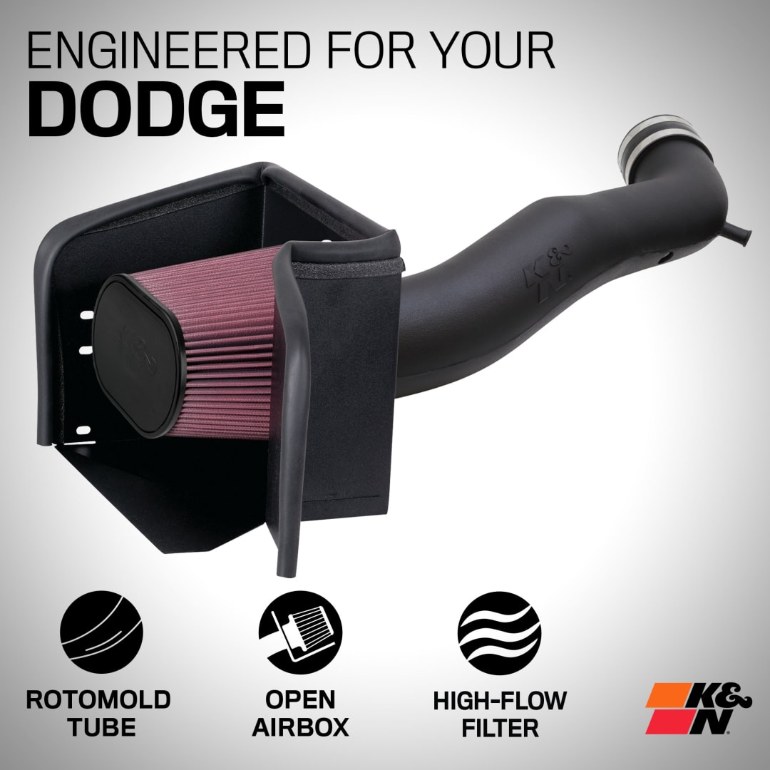 K&N 57-1501 Kit Collettore Di Aspirazione Auto - Filtro Lavabile E Riutilizzabile Per Dodge Dakota 3.9L/5.2L (1992-1996)