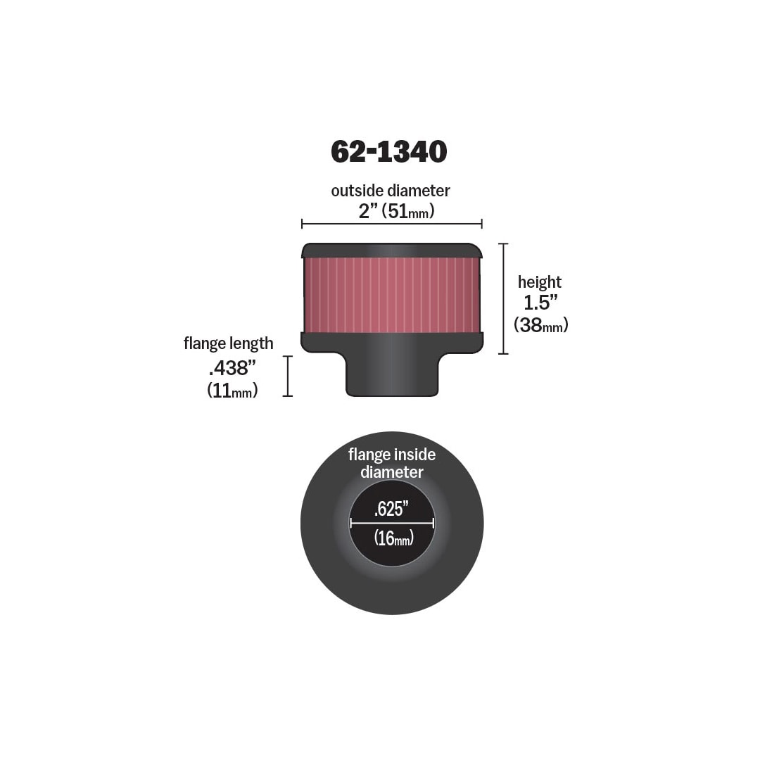 【R&B】Kaelyn K&N Crankcase Vent Filters - Konquer Motorcycles