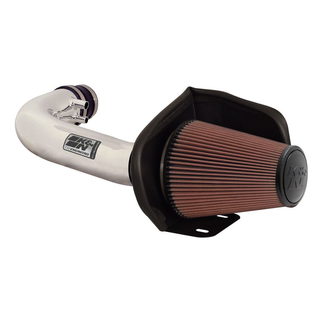 Kold luft indtag - høj flow, aluminiumsrør - FORD F150, V8-4.6L/5.4L, 97-04; POLISHE