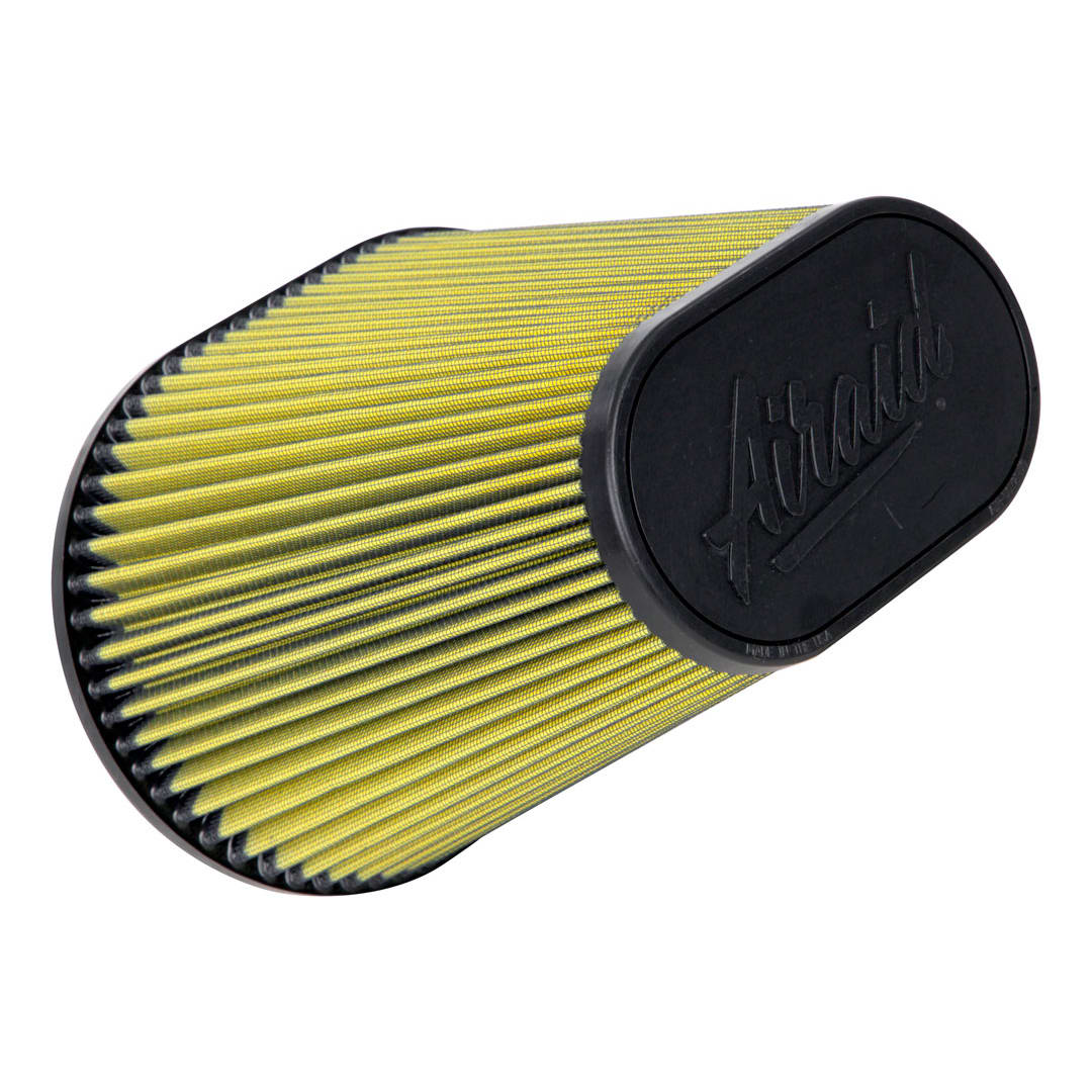 R-TEC Universal 9mm Breather Filter Kit (Yellow) - Clamp-On Intake Filter