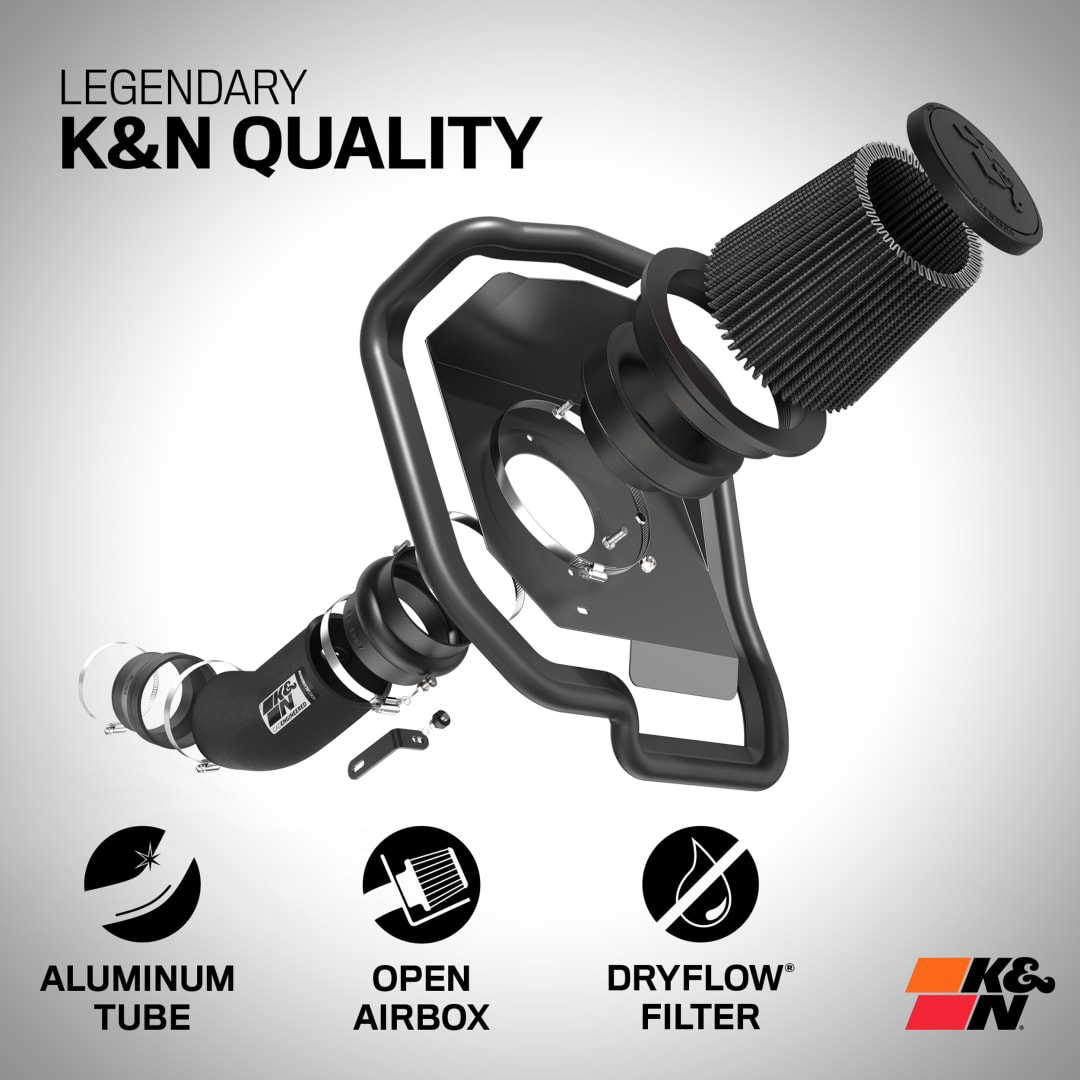 K&N 71-3082 Kit Di Aspirazione Performance, Lavabile E Riutilizzabile, Per Chevrolet Silverado, Suburban, GMC Sierra