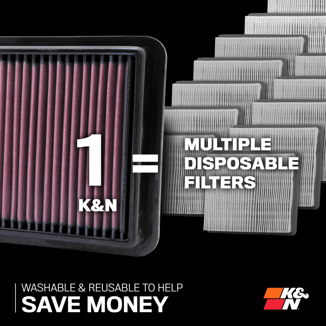 K&N RU-1500 Filtro Di Gomma Universale Auto E Moto