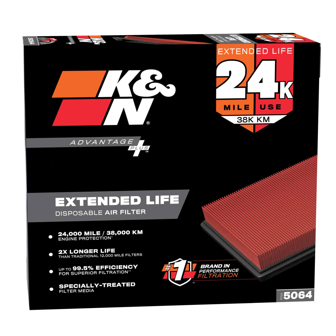 K&N KNX-5064 K&N Advantage Plus Air Filter 24K Miles