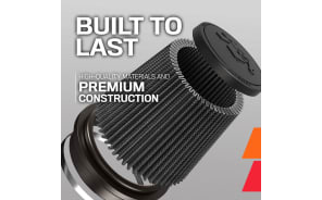 K&N RU-5107 Universal Clamp-On Air Filter - High Air Flow, Washable & Reusable - View #3