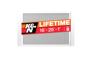 K&N HVC-8-11625 HVAC Filter; 16 x 25 x 1, MERV 8