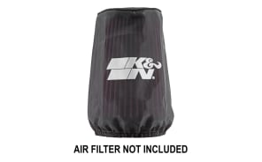 K&N YA-7008DK Motorrad Luftfilter Wrap – Schwarz, Waschbar, Hoher Durchfluss