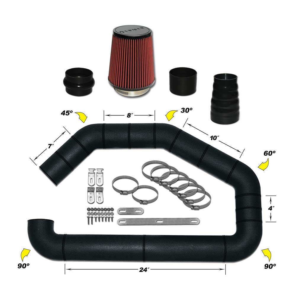 Airaid 704-495: Universal Cone Air Filter [SynthaFlow Oiled - View #3