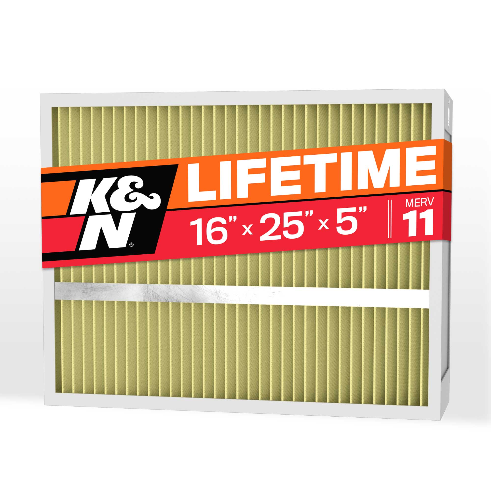 K&N HVC-51625 HVAC Filter; 16 x 25 x 5, MERV 11
