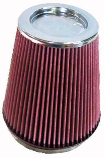 K&N Filtro Aria Nero Dryflow Universale Conico 127mm