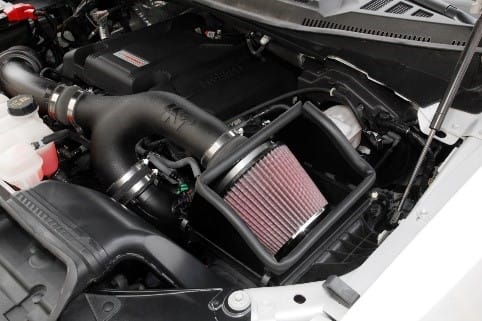 A free-flowing HDPE intake tube helps keep engine air cooler A free-flowing HDPE intake tube helps keep engine air cooler