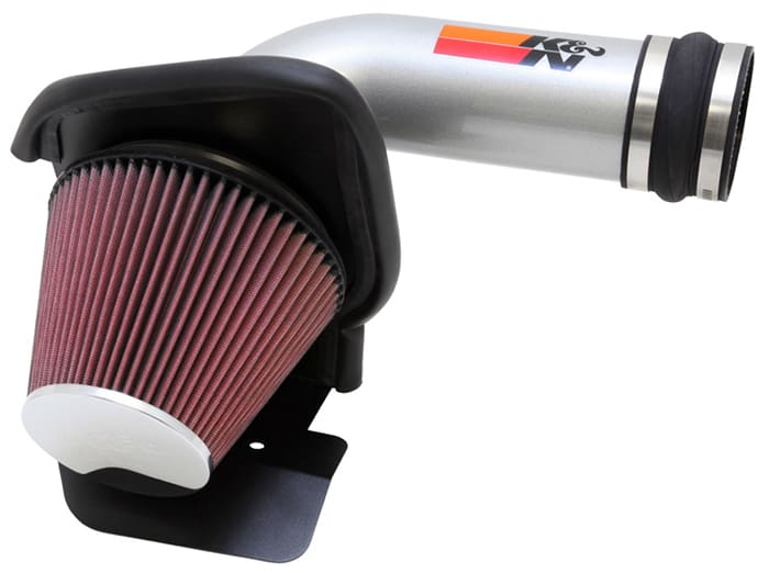 Mandrel-bent aluminum intake systems feature a free-flowing intake tube K&N mandrel-bent aluminum intake system
