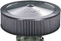 Fourteen Inch Drop Base Air Filters - Chrome