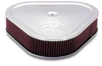 Fourteen Inch Triangle Air Filter - Chrome