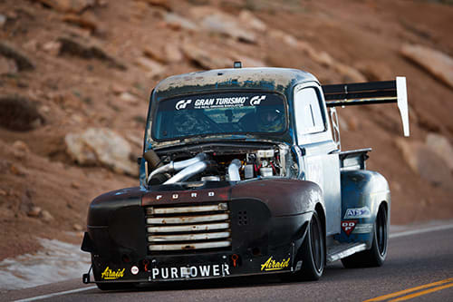 Old Smokey at Pikes Peak | Credit Larry Chen/Toyo Tires Old Smokey at Pikes Peak International Hill Climb: front view