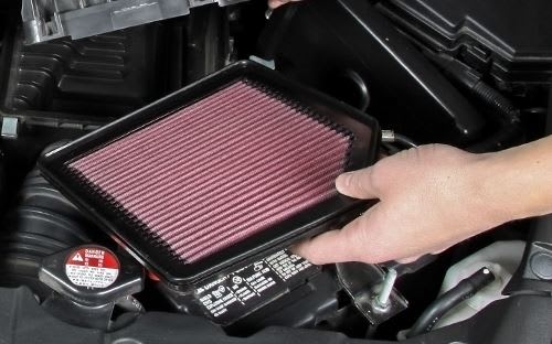 installing a K&N engine air filter