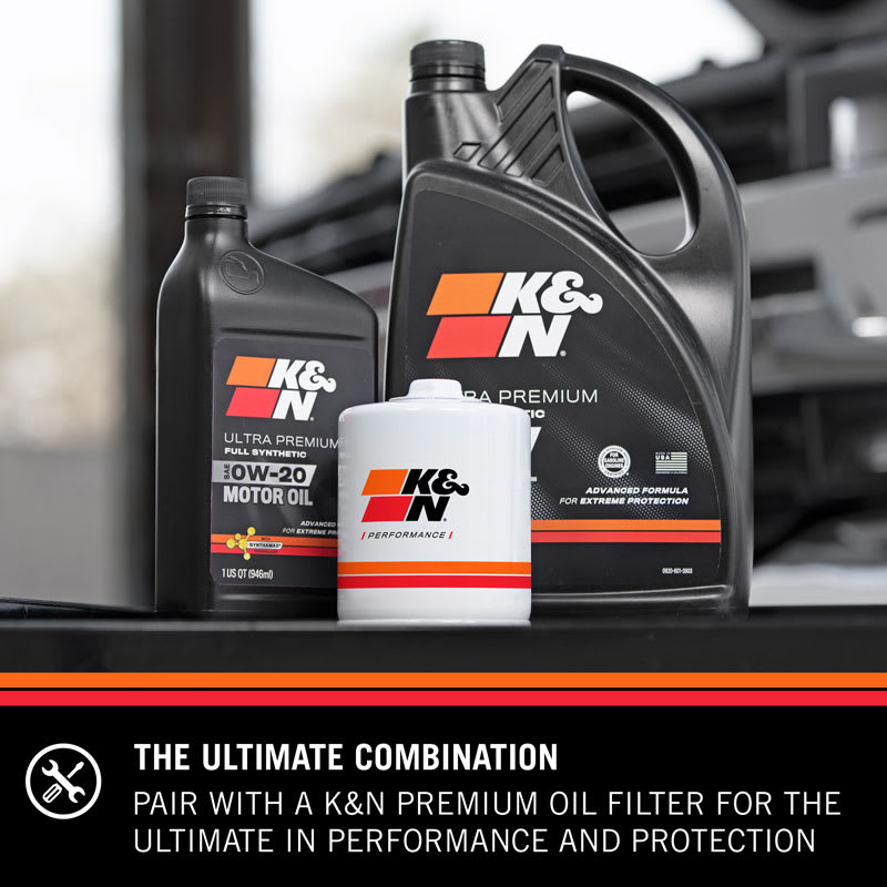 K&N motor oil and oil filter