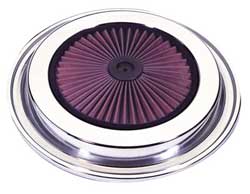 Chrome Air Filter Top