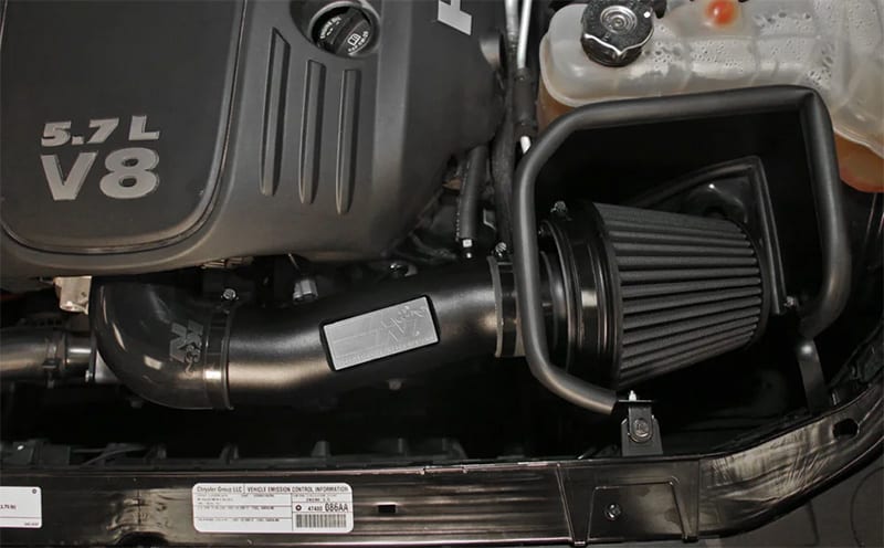 The 71-1542 cold air intake has a non-oiled filter for many Dodge Chargers and Challengers The 71-1542 cold air intake has a non-oiled filter for many Dodge Chargers and Challengers