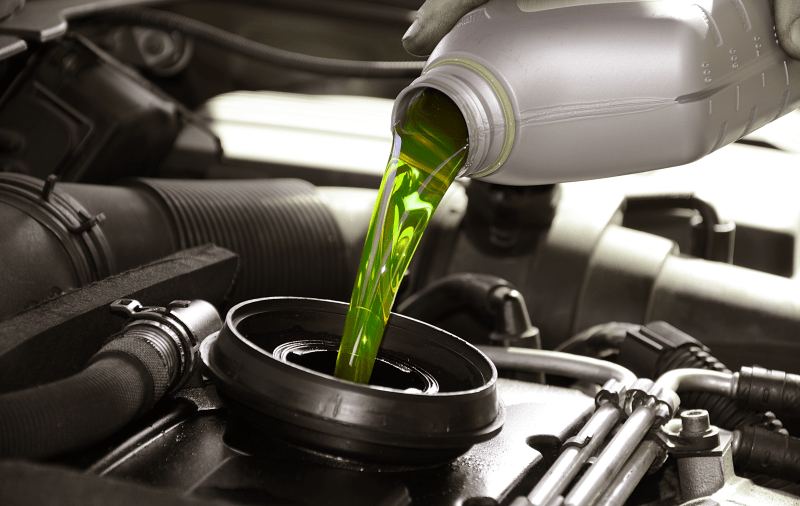 Pouring coolant