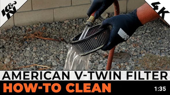 How to Clean and Re-oil Your American V-Twin K&N® High Flow Air Filter™ | K&N® Official Instructions