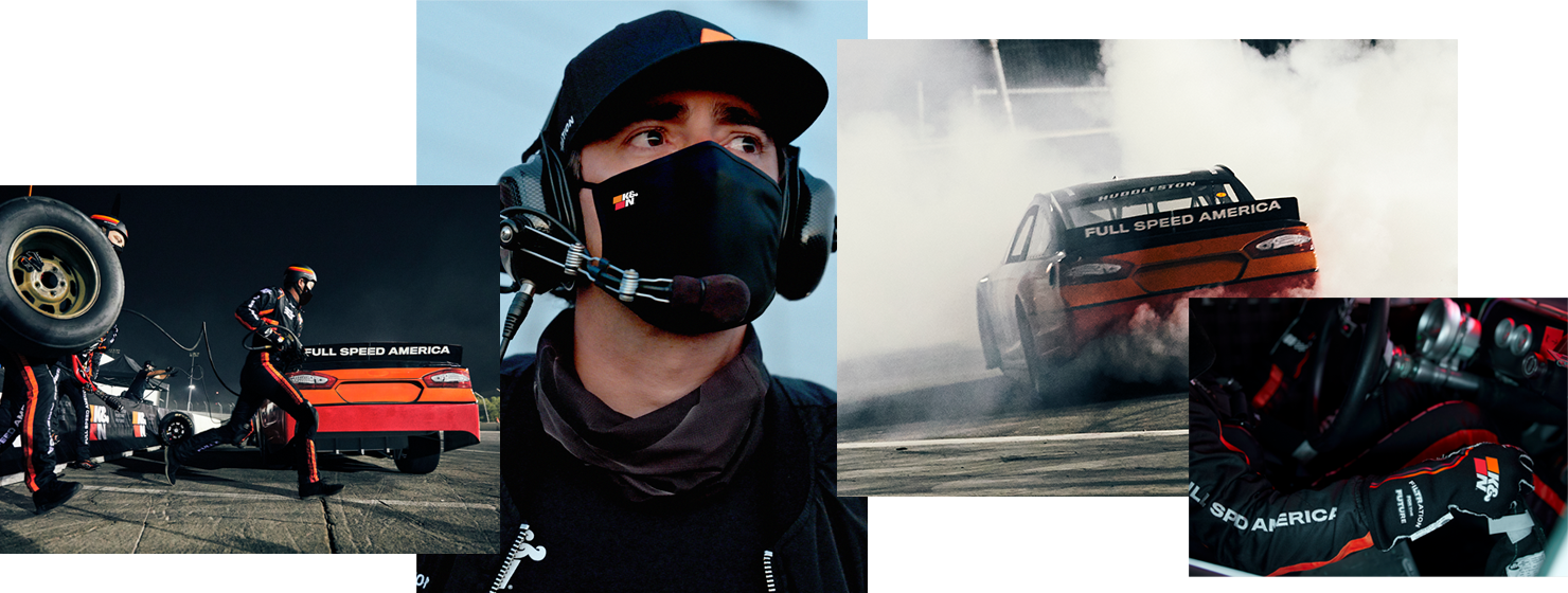 Nascar wearing K&N face mask Nascar wearing K&N face mask