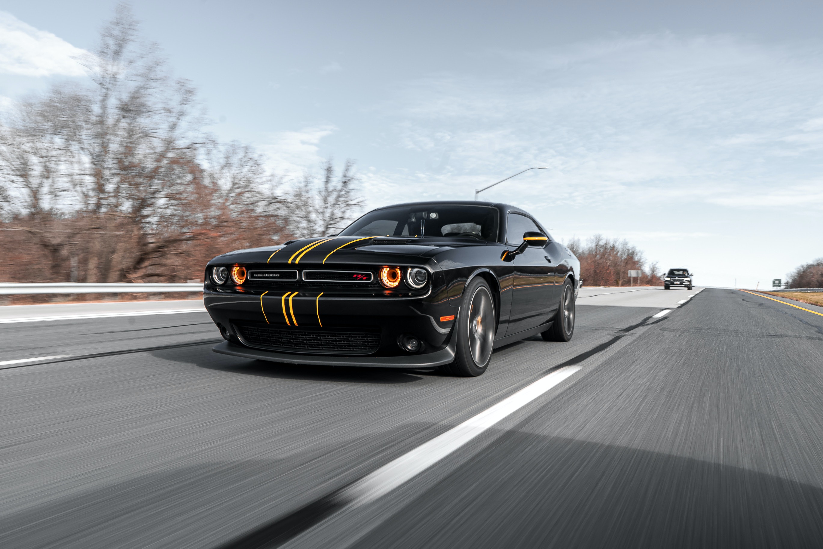 dodge challenger on road dodge challenger on road
