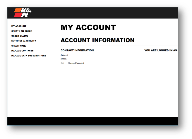 Account Dashboard