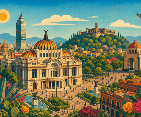Mexico City: the Historic Centre and Chapultepec