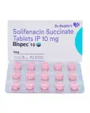 Bispec 10 Tablet (Solifenacin 10mg) is a muscarinic antagonist that is used in the treatment-RX Supply