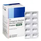 PRADAXA (Dabigatran Etexilate) is a prescription medicine used to reduce the risk of stroke and blood clots
