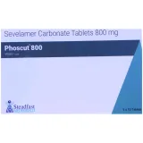Phoscut Tablet (Sevelamer) is used to treat increased phosphate levels in the blood-RX Supply