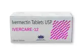 Ivercure 12 ( Ivermectin 12mg ) is an antiparasitic medicine used to treat infections in the intestines-RX Supply
